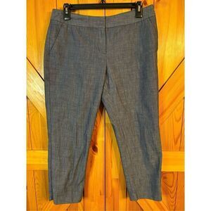 Express Pants Size 6R Editor Dark Gray / Blue Women’s Cropped (0334)